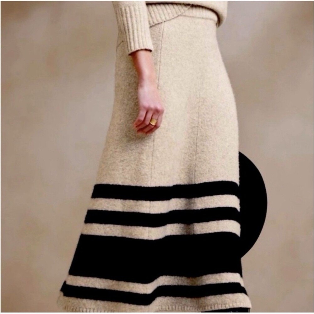 Banana Republic NWT Yak Sweater Skirt Long Pull-on Size XL